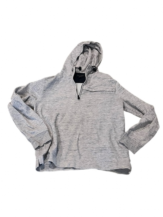 Banana Republic Other - Banana Republic Men's Heather Gray Hooded Half-Zip Sweater